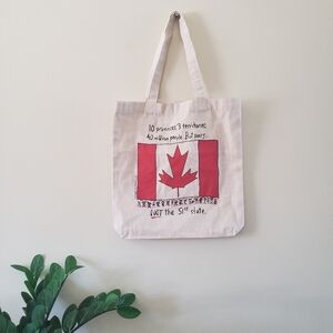 Bag - Canada... NOT the 51st state - NWOT Canvas Tote O/S